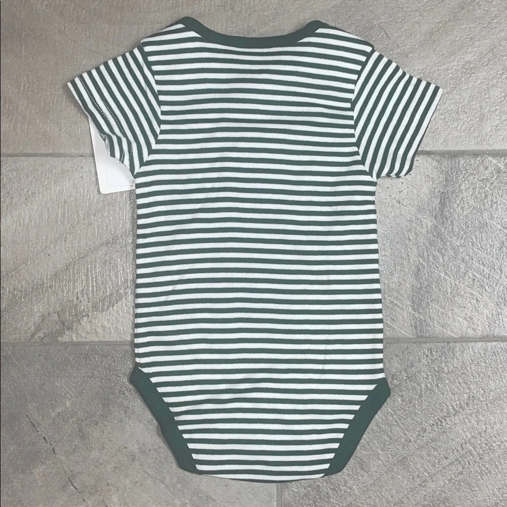 BNWT Creative Knitwear Striped Baylor University Baby Onesie, Size 6-9mos - Picture 5 of 5